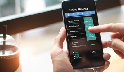 somebody working on a smartphone