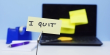 Un post-it qui dit que j’ai démissionné