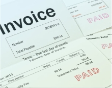 Photo de la facture estampillée comme étant payée