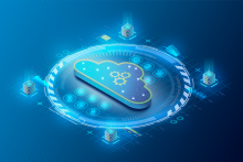 3D rendering of the digital cloud