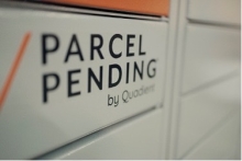 Parcel Pending by Quadient logo.