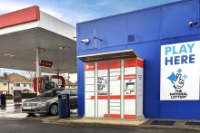 Quadient Parcel Locker located at a petrol station